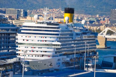 Barcelona, Spain - September 26, 2025: Barcelona cruise port, Cruise ship Costa Diadema in Barcelona, Spain on September 26, 2025