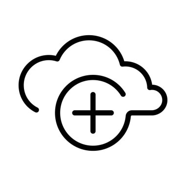 Cloud service and network line icon. Database and online storage. Cloud Computing, Cloud storage icon.