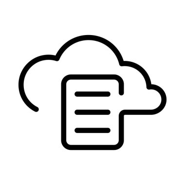Cloud service and network line icon. Database and online storage. Cloud Computing, Cloud storage icon.