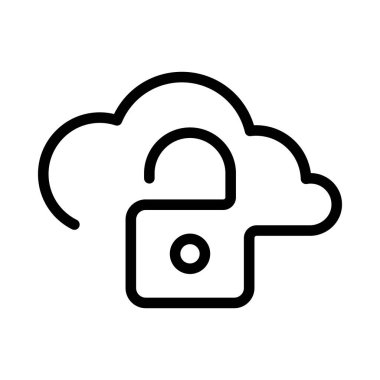 Cloud service and network line icon. Database and online storage. Cloud Computing, Cloud storage icon.