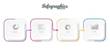 Infographic zaman çizelgesi şablonu grafik, diyagram, web tasarımı, sunum, reklamcılık ve tarih için kullanılabilir. Vektör bilgi gösterimi