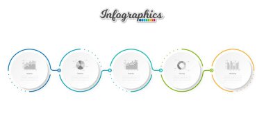 Infographic zaman çizelgesi şablonu grafik, diyagram, web tasarımı, sunum, reklamcılık ve tarih için kullanılabilir. Vektör bilgi gösterimi