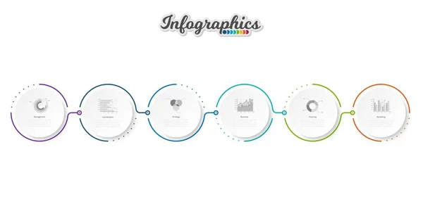 Infografische Zeitleistenvorlage Kann Für Diagramm Diagramm Webdesign Präsentation Werbung Geschichte lizenzfreie Stockvektoren