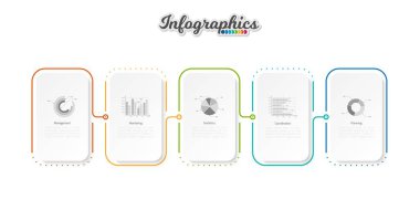 Infographic zaman çizelgesi şablonu grafik, diyagram, web tasarımı, sunum, reklamcılık ve tarih için kullanılabilir. Vektör bilgi gösterimi