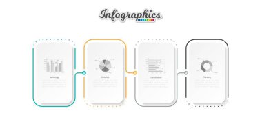 Infographic zaman çizelgesi şablonu grafik, diyagram, web tasarımı, sunum, reklamcılık ve tarih için kullanılabilir. Vektör bilgi gösterimi