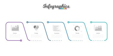 Infographic zaman çizelgesi şablonu grafik, diyagram, web tasarımı, sunum, reklamcılık ve tarih için kullanılabilir. Vektör bilgi gösterimi
