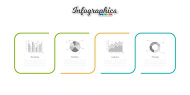 Infographic zaman çizelgesi şablonu grafik, diyagram, web tasarımı, sunum, reklamcılık ve tarih için kullanılabilir. Vektör bilgi gösterimi