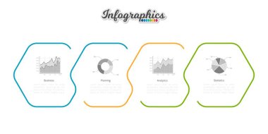 Infographic zaman çizelgesi şablonu grafik, diyagram, web tasarımı, sunum, reklamcılık ve tarih için kullanılabilir. Vektör bilgi gösterimi