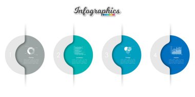 Infographic zaman çizelgesi şablonu grafik, diyagram, web tasarımı, sunum, reklamcılık ve tarih için kullanılabilir. Vektör bilgi gösterimi