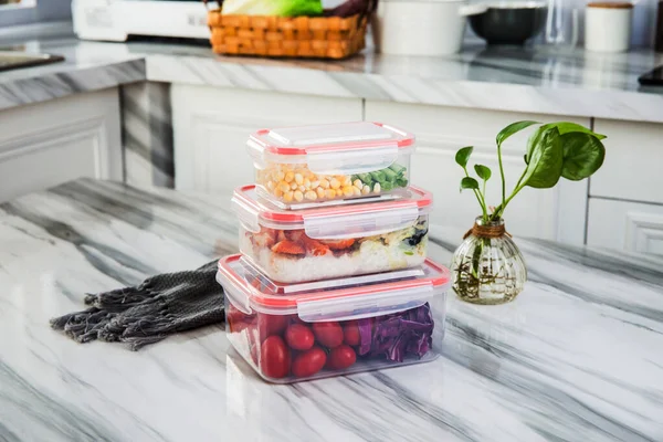 stock image Delicate sealed fresh-keeping box bento box