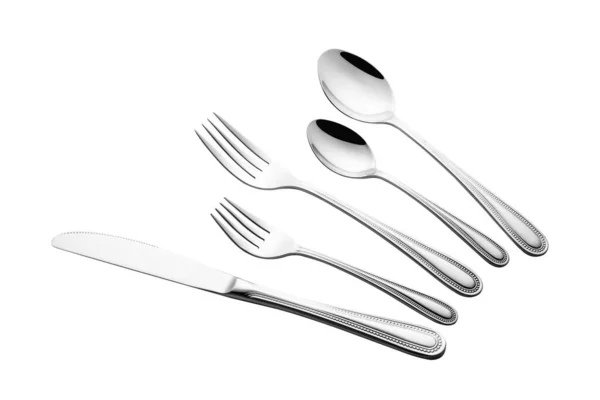 High Grade Stainless Steel Tableware — Stock Photo, Image