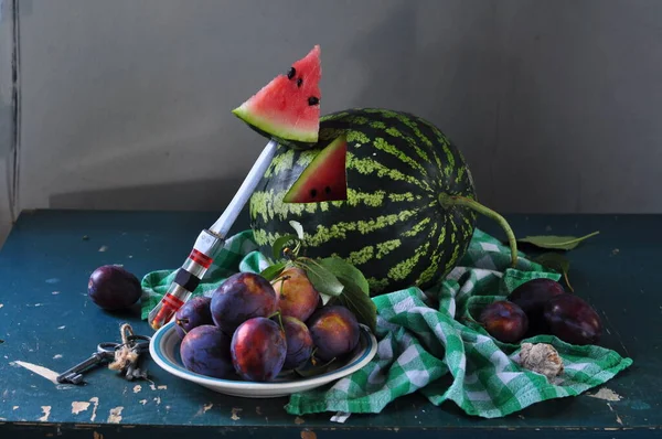 Frische Früchte Teller — Stockfoto