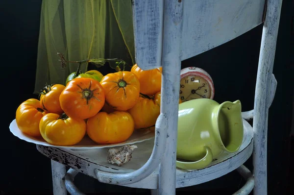 Verduras Frescas Una Caja — Foto de Stock