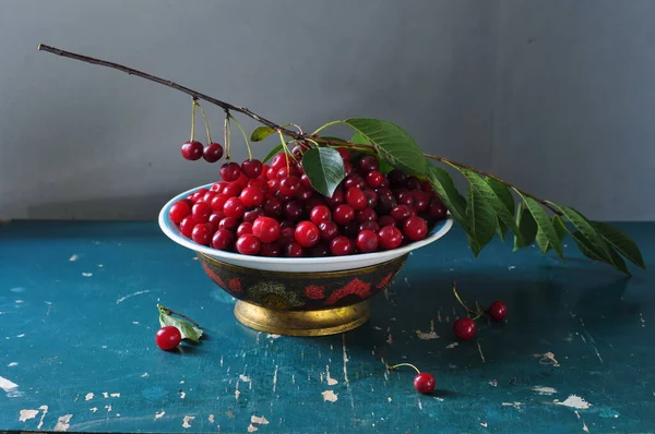 stock image berries and leaves, selective focus