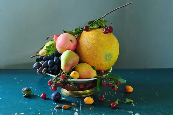 Een Groep Vruchten Bessen — Stockfoto