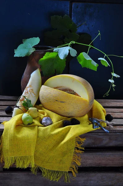 Stille Liv Med Pærer Pære Æbler Citron - Stock-foto
