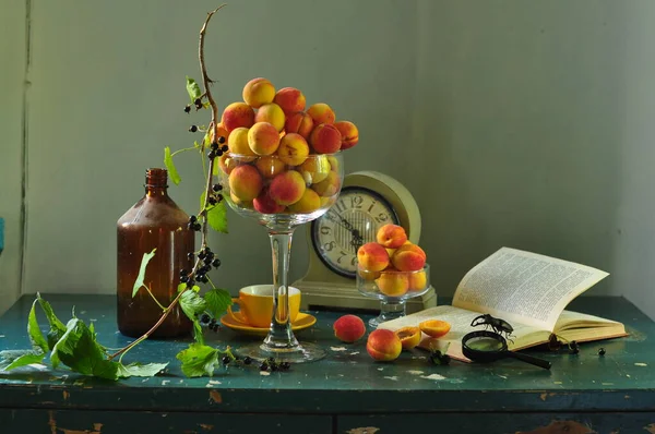 Bodegón Fruta Fresca Con Bayas — Foto de Stock