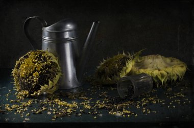 Bir fincan çay ve bir şişe kahveyle sakin bir hayat.