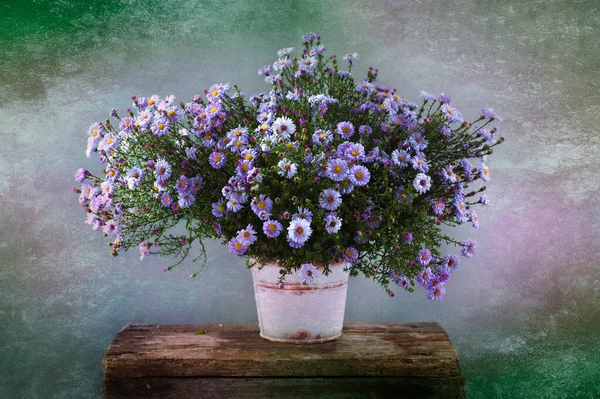 Kırsal Arka Planda Bir Buket Çiçek — Stok fotoğraf