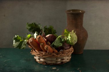 Taze sebzeler ve bitkiler 