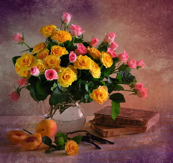 Stillleben Mit Blumen — Stockfoto