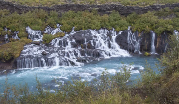 Iceland Vagyok Vízesés Vízesés Vízesésekkel Vízesésekkel — Stock Fotó