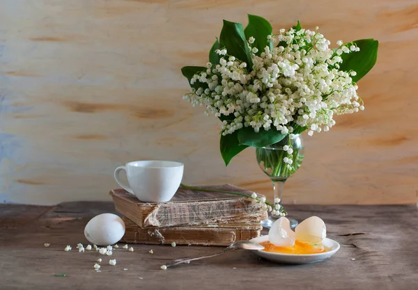 Spring Still Life Fresh Spring Flowers Bouquet Spring Flowers — Stock Photo, Image