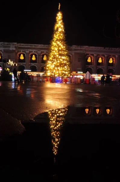 stock image christmas decoration in a night 