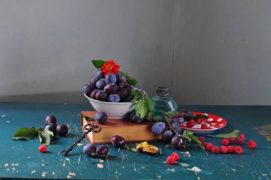 Natürmort taze çilek