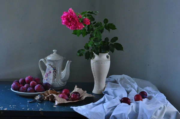 Çiçeklerin Elmaların Durgun Yaşamı — Stok fotoğraf