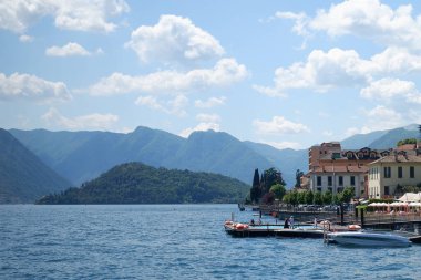 Görünüm Lake Como, İtalya