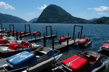 Yazın göl kenarı.