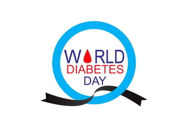 stock vector world diabetes day, simple vector illustration