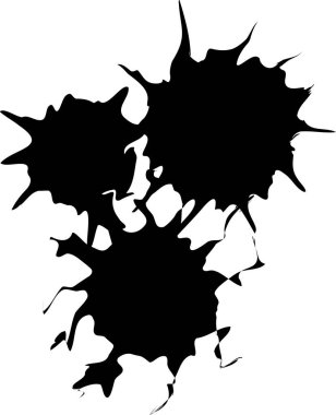 mürekkep ya da su sıçrama izi