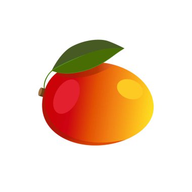 Mango seti dizaynı, izole edilmiş tropikal meyve ve dilimlerle. Paketleme, tasarım ve dekoratif elementler için düz detaylı vektör stili egzotik vegan yiyecekler