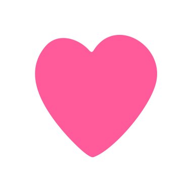 Pembe kalp karalaması beyaz arka planda izole edilmiş. Kalemle çizilmiş el yapımı aşk sembolü. Dekoratif çizim logosu çizimi