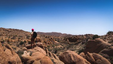 Joshua Tree Ulusal Parkı 'ndaki Jumbo Kayalıkları Kampı' nda keşif, kamp ve yürüyüş..