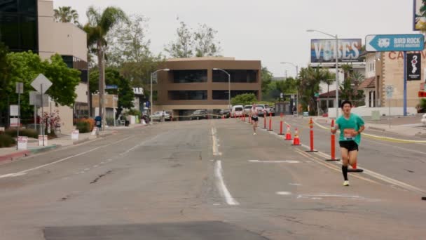 2023 Rock Roll San Diego Maraton Morena Blvd — Stockvideo