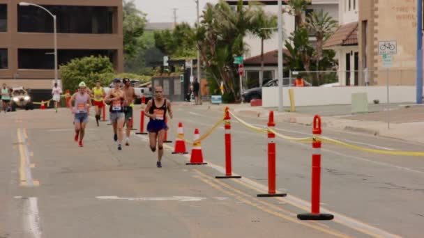 2023 Rock Roll San Diego Maratonu Morena Bulvarı — Stok video
