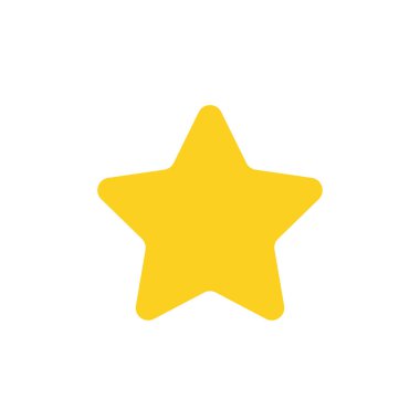 Yıldız simgesi. Değerlendirme yıldızı. Gözden geçirme yıldızı. Vektör