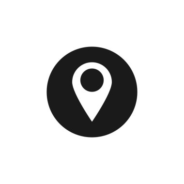 Konum veya harita simgesi simgesi. vektör illüstrasyonu