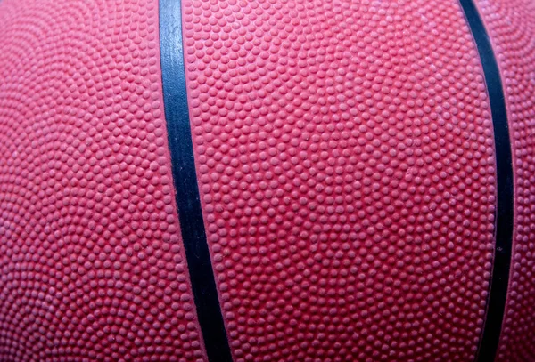 Nahaufnahme Textur Eines Basketballs — Stockfoto