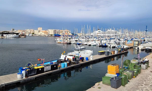 Ste Francia Agosto 2022 Puerto Pesquero Una Mañana Verano —  Fotos de Stock