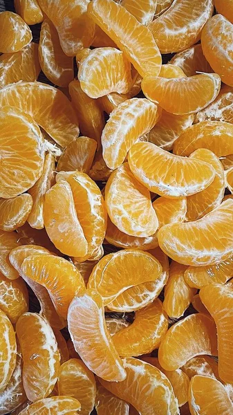 오렌지 슬라이스 아름다운 클로즈업 — 스톡 사진