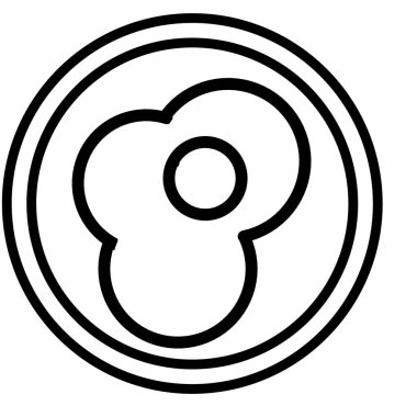 Çırpılmış yumurta ikonunun vektör çizimi. Gününüz için sağlıklı başlangıç konsepti, protein istihkakı, mutfak uygulaması. Beyaz arka planda izole edilmiş. Düz stil modern logot tasarımı için uygun