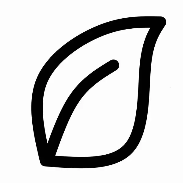 Illustrazione Grafica Dell Icona Della Linea Leaf Simbolo Fertilità Crescita — Foto Stock