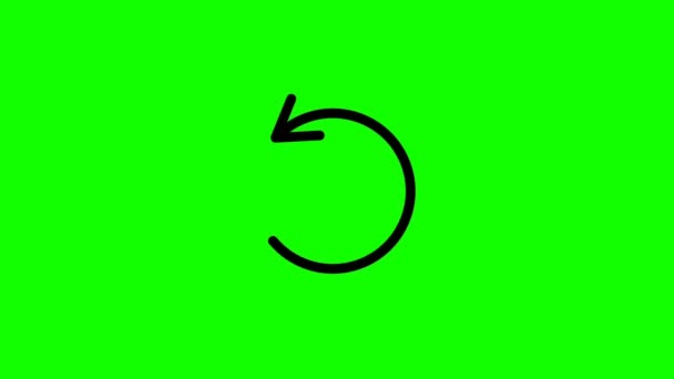 Yeşil Ekran Simple Yükleme Simgesi — Stok video