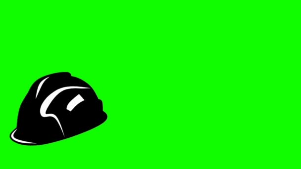 Rörelse Grafik Arbetsutrustning Animation Mall Grön Skärm Lämplig För Banderoller — Stockvideo