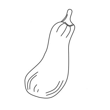 Patlıcan simgesi. Beyaz arka planda izole edilmiş. Vektör illüstrasyonu.