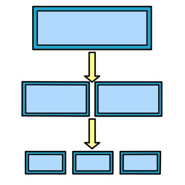 Sunum ya da organizasyon planlama ticari bilgi şablonu. Vektör illüstrasyonu